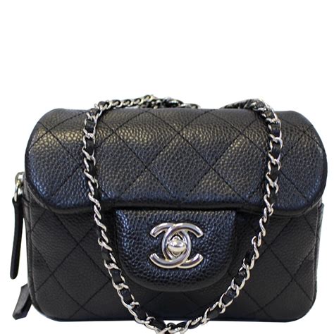 chanel classic flap mini black|Chanel mini flap bag beige.